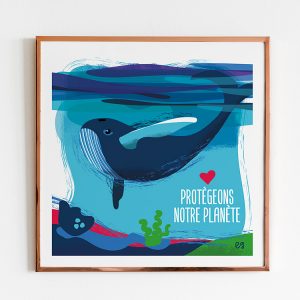 Création d'illustration La baleine