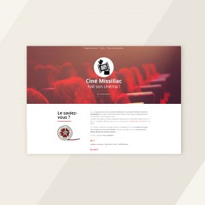 site internet vitrine pour le cinéma de missillac