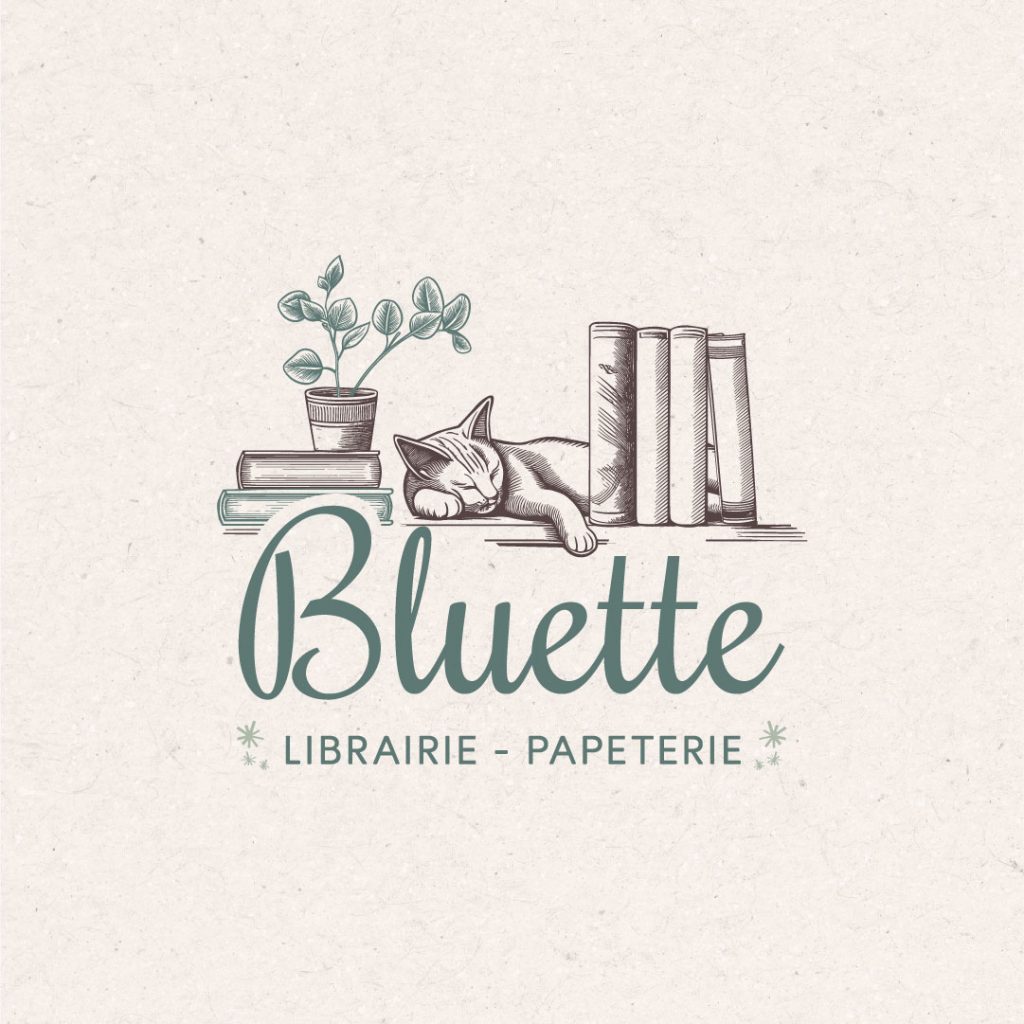 Création d'un logo pour la librairie Bluette à Savenay