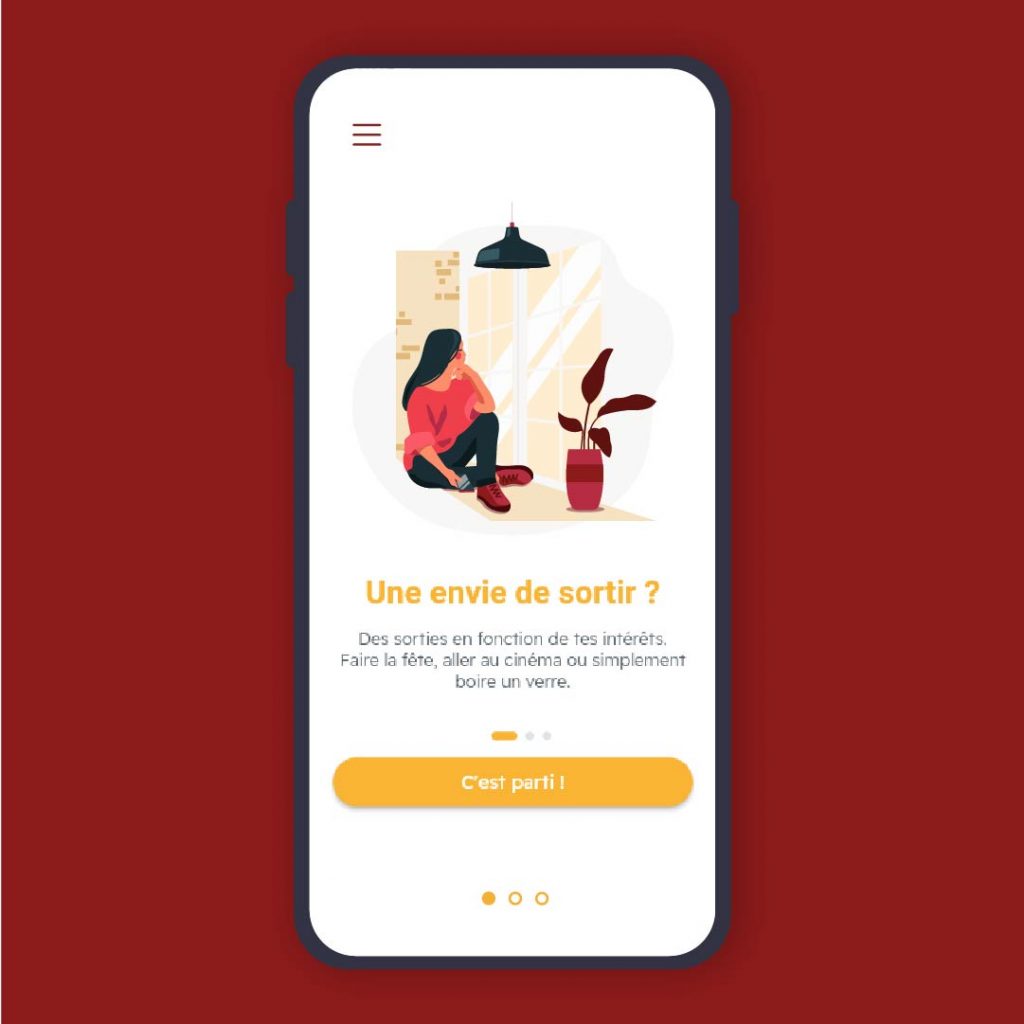 création d'une illustration personnalisée et unique pour application mobile