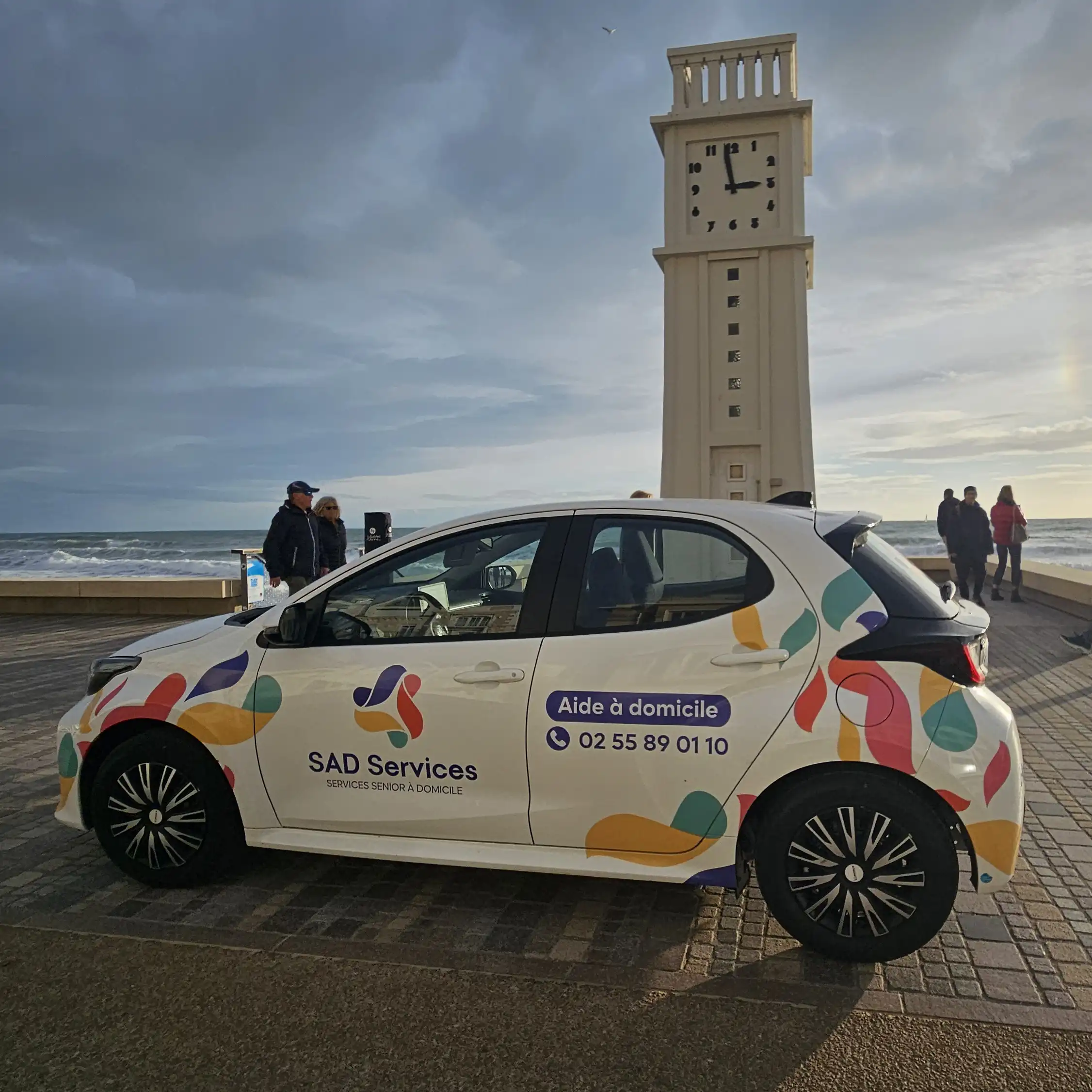 adhésifs sur voiture pour sad services